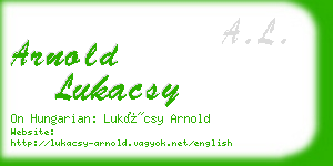 arnold lukacsy business card